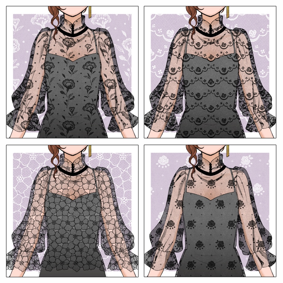 チュールレース集 36種(2)