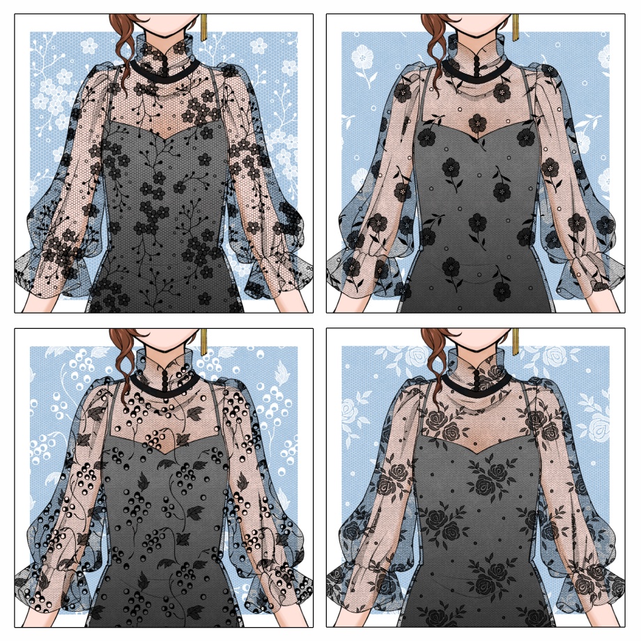 チュールレース集 36種(2)