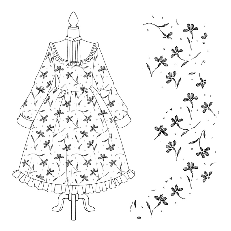 ラフな模様ブラシ 24種