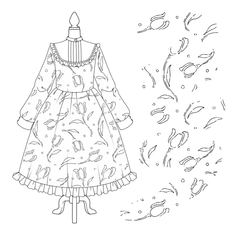 ラフな模様ブラシ 24種