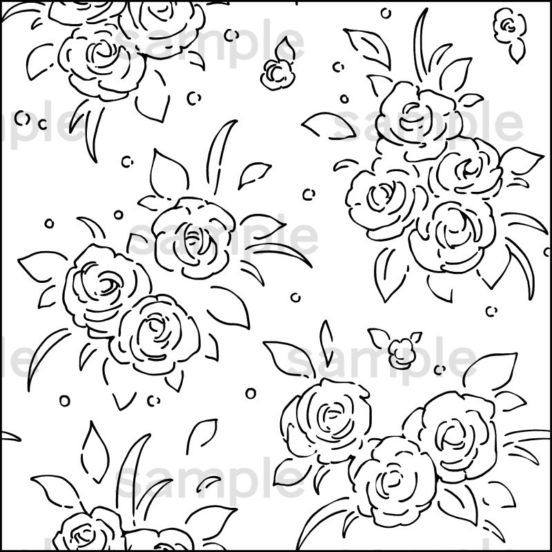 ラフな模様ブラシ 24種