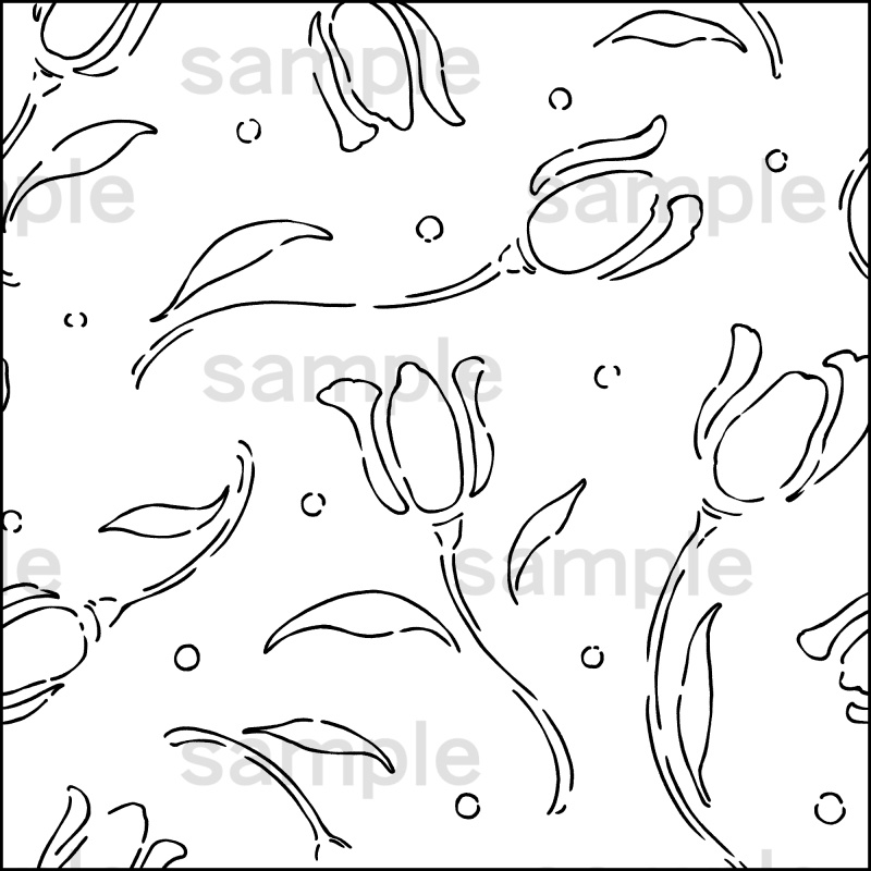 ラフな模様ブラシ 24種