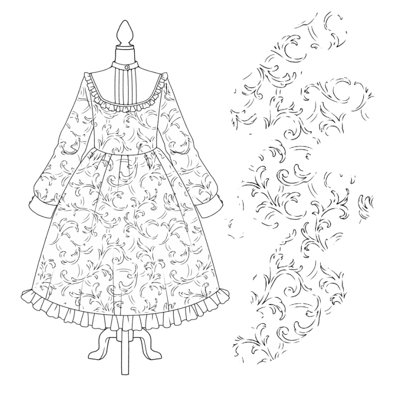 ラフな模様ブラシ 24種