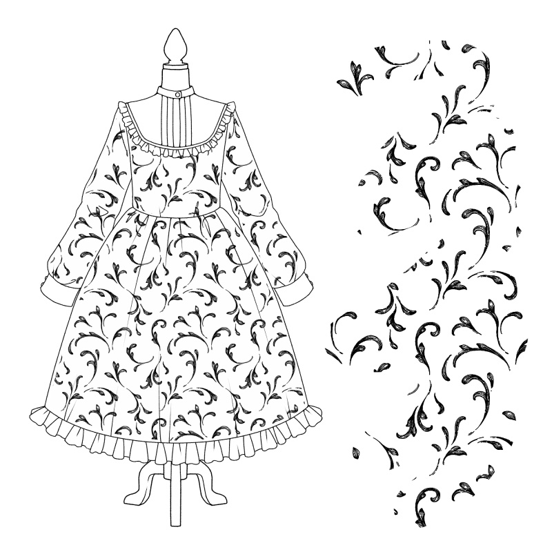 ラフな模様ブラシ 24種