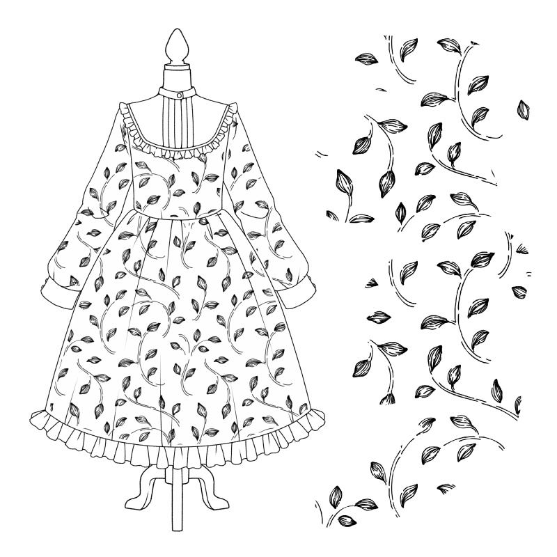 ラフな模様ブラシ 24種