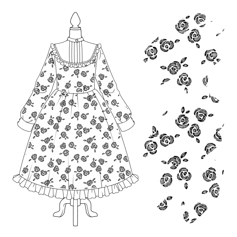 ラフな模様ブラシ 24種