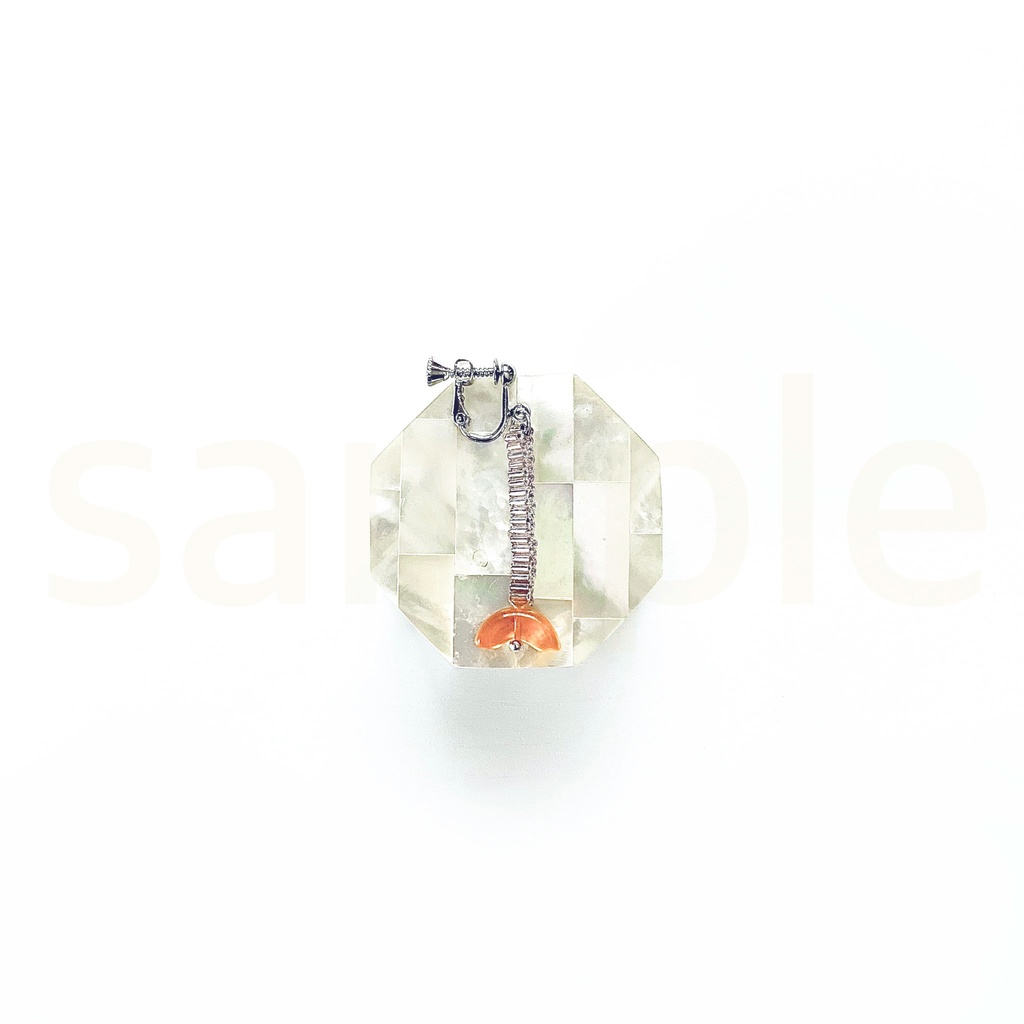 みかんイヤリング(片耳用)