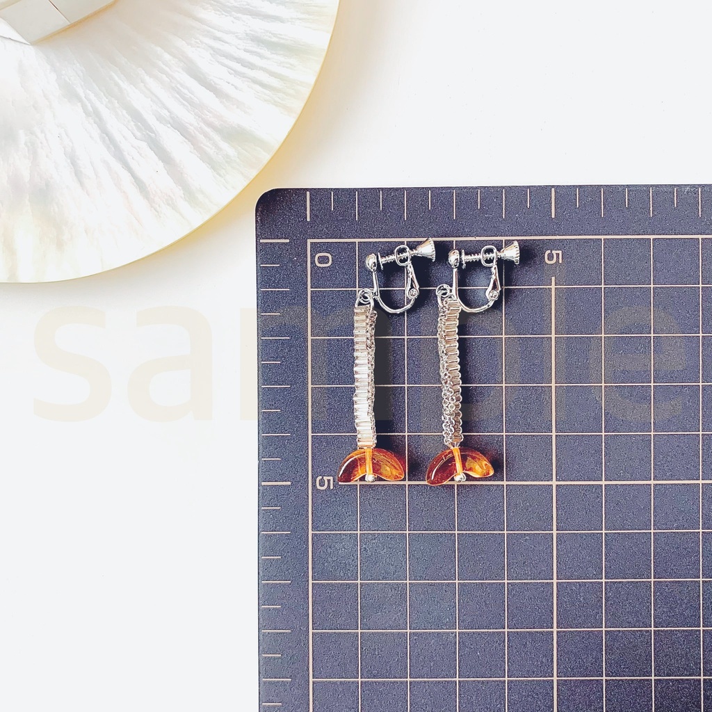 みかんイヤリング(片耳用)