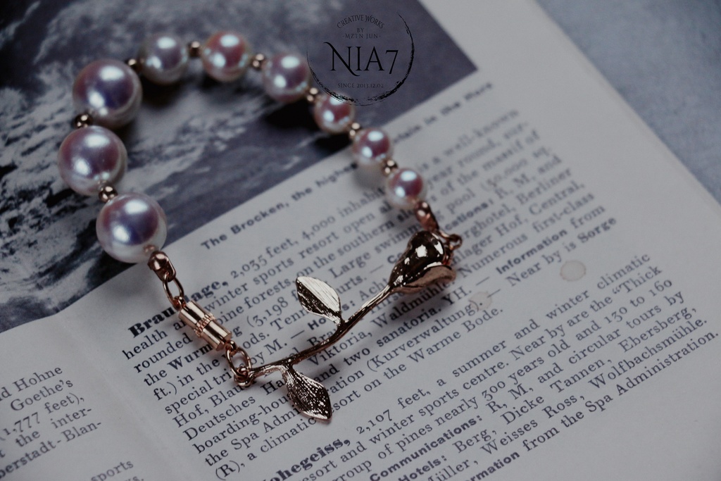 1輪薔薇のブレスレット