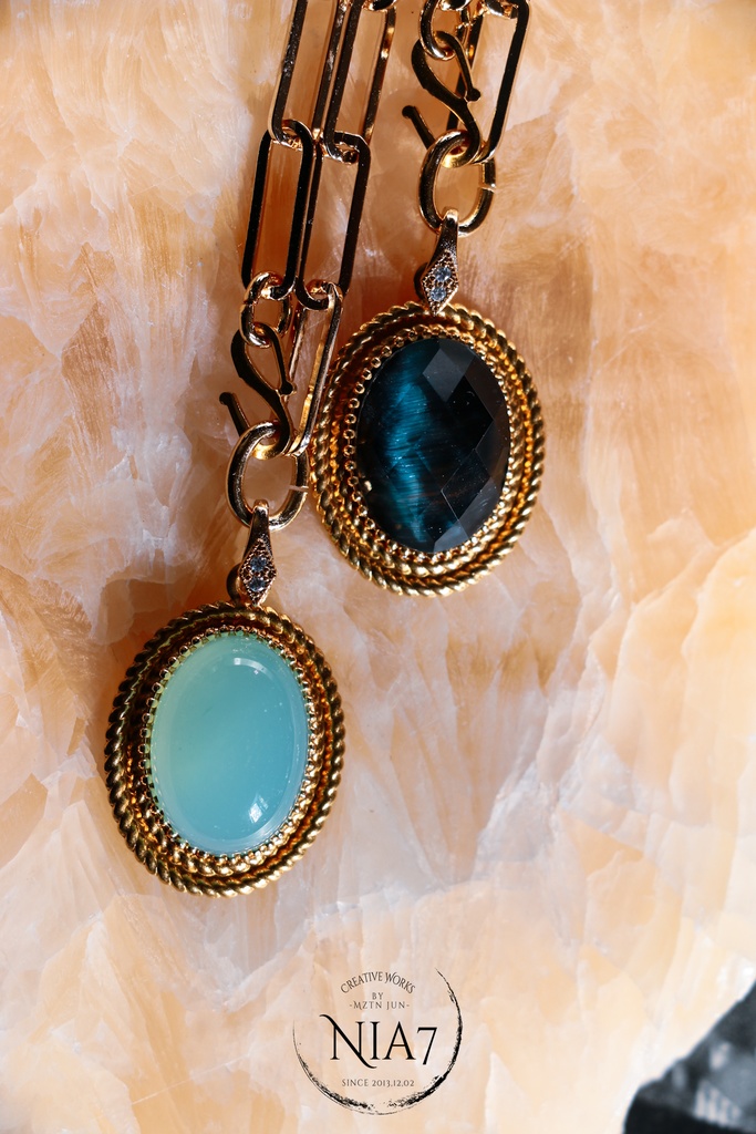 受注製作gem necklace