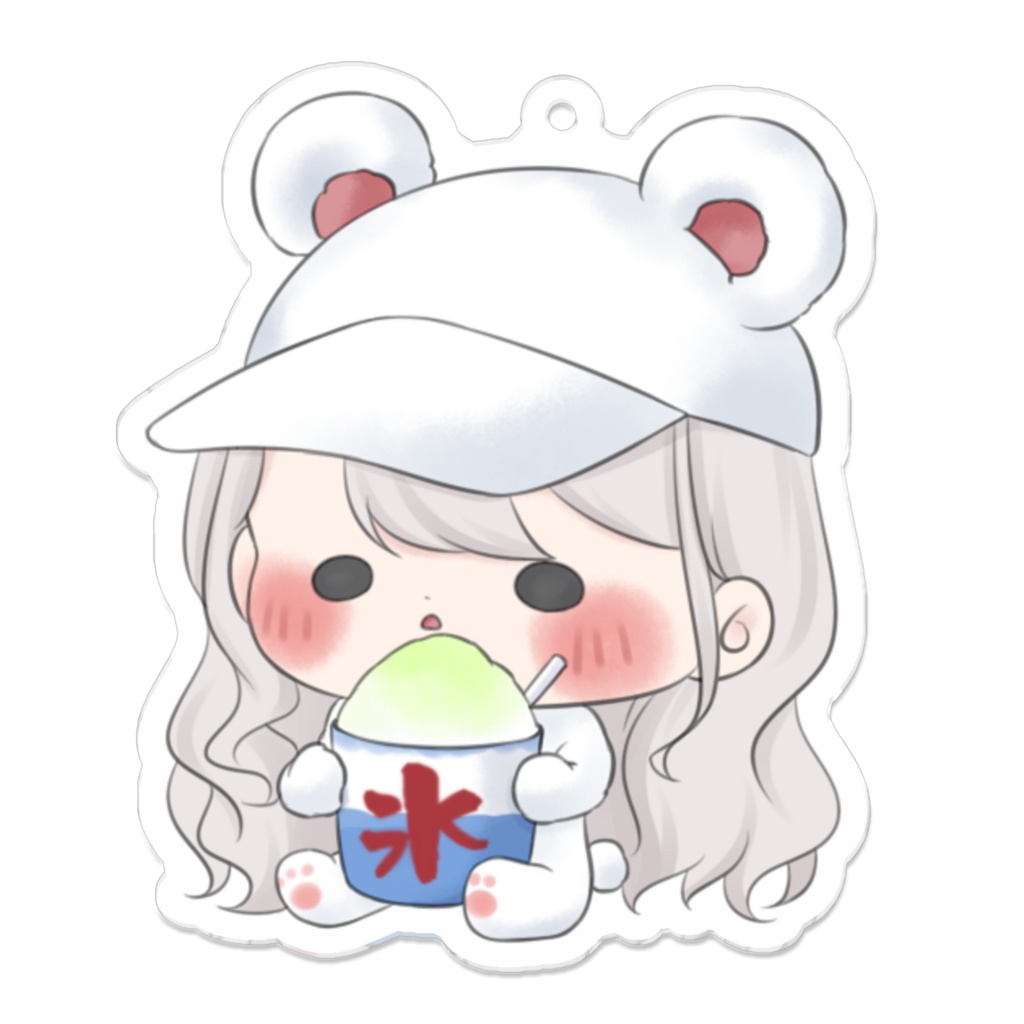 しろくまアクリルキーホルダー
