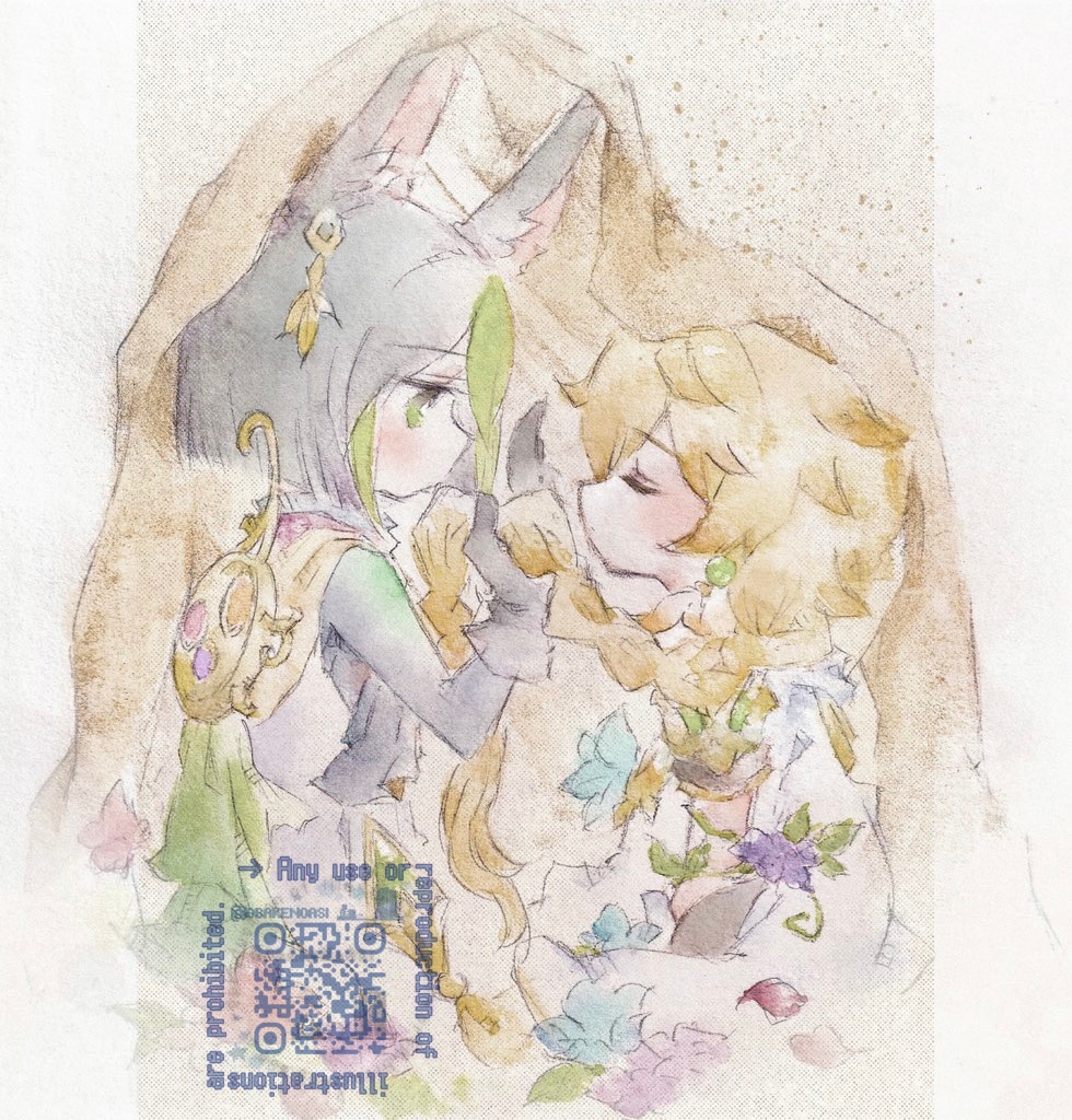 ティナ空原画　キス/クリスマス