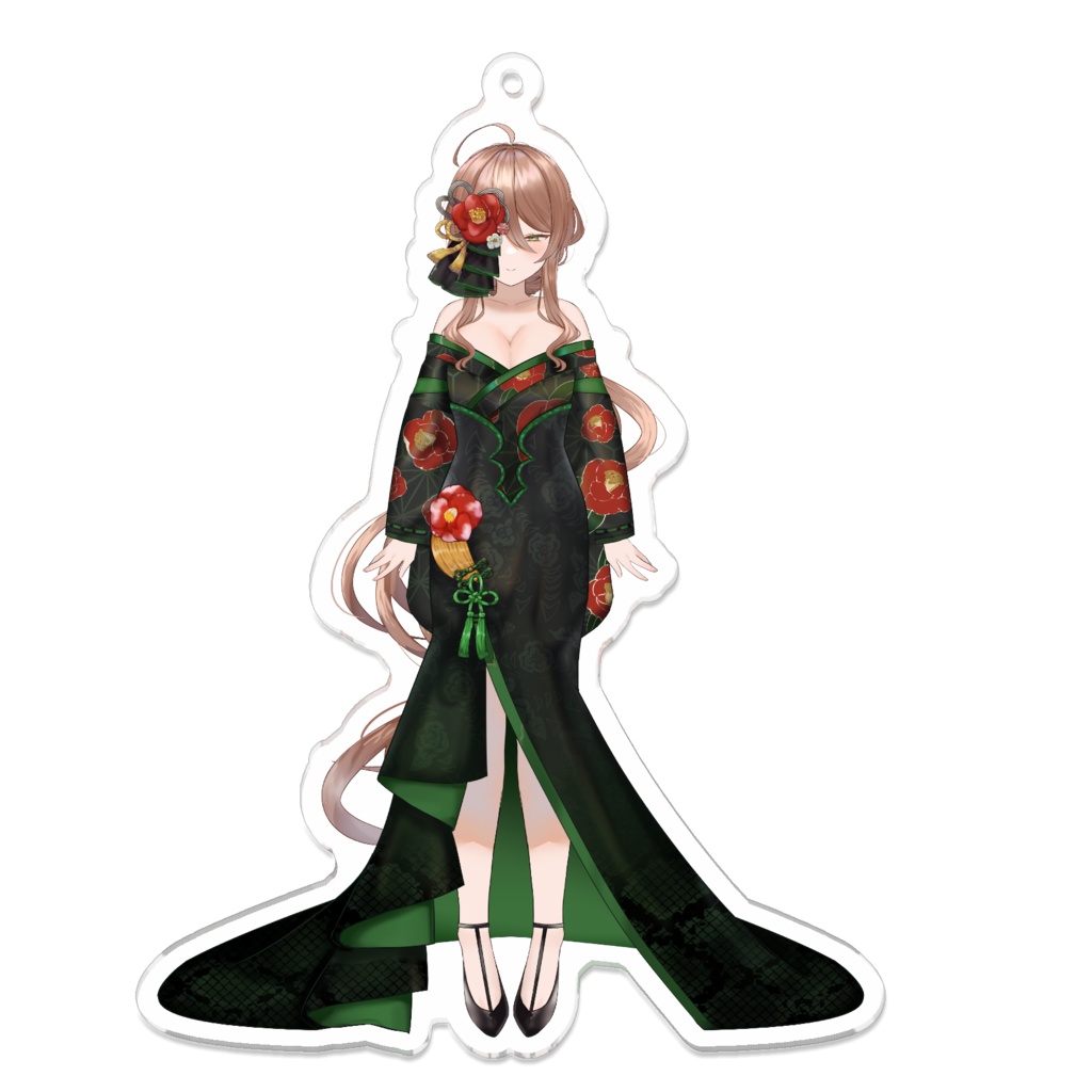 キーホルダー -椿-(全身)