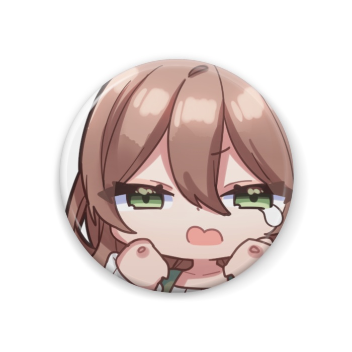 スタンプ缶バッジ(悔しい)