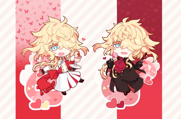 【追加】一文字×スイーツアクリルスタンド 一文字則宗(監査官)×いちごキャンディ