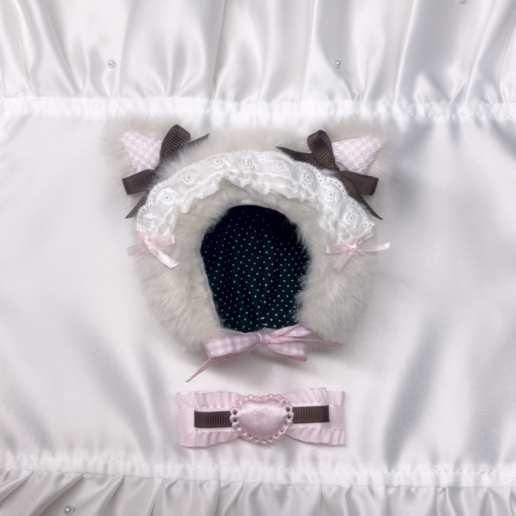 10cmぬい服 被り物 ねこみみ