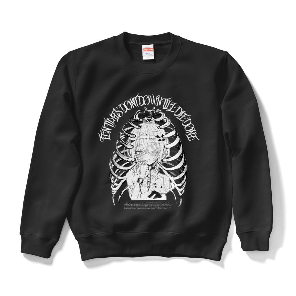 【一寸見葉一】肋骨ver スウェット・ブラック