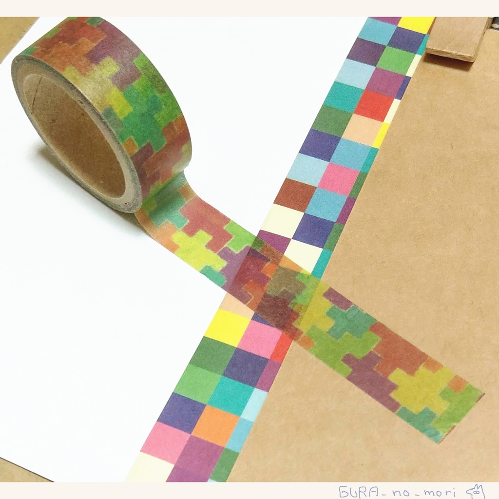 マスキングテープ カクカクパズル