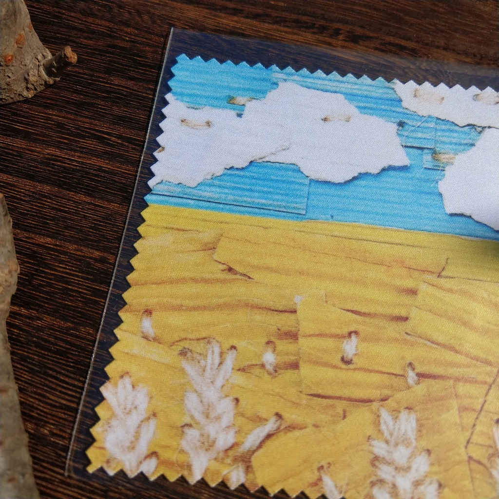 青空と麦畑 メガネ拭き