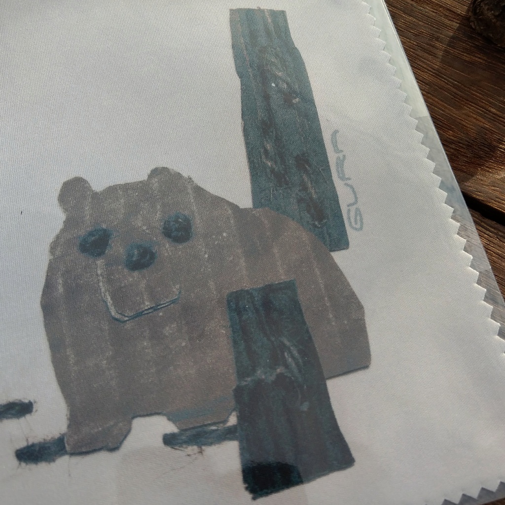 雪解けクマ メガネ拭き