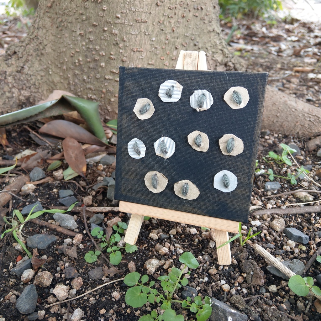 猫目【ダンボールアート】