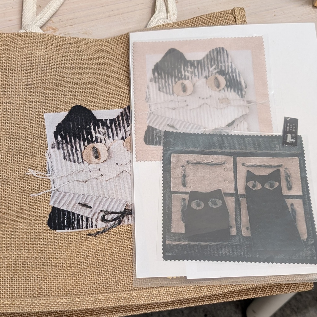 おめかしネコ マイクロファイバークロス【メガネ拭き】