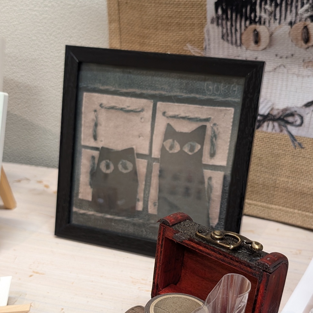 おめかしネコ マイクロファイバークロス【メガネ拭き】