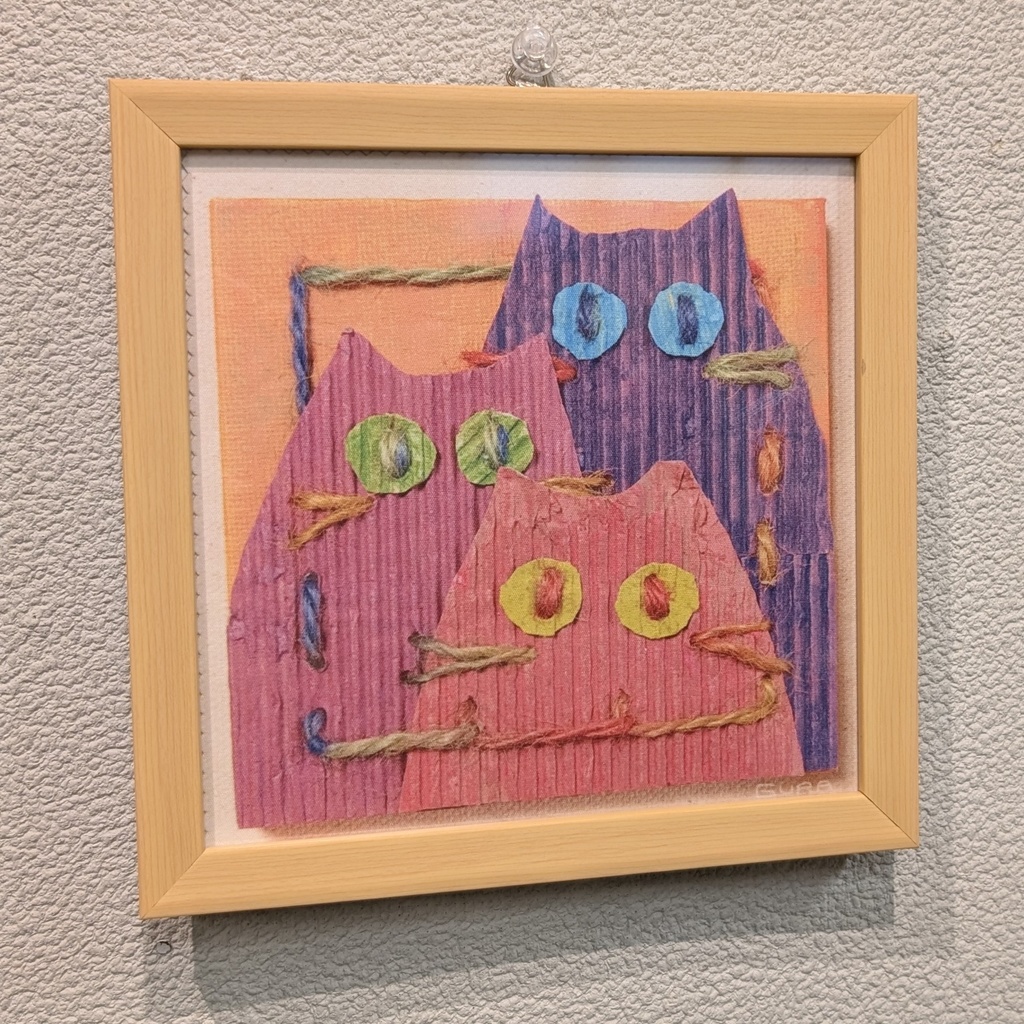 一点をみつめる猫ズ マイクロファイバークロス【メガネ拭き】