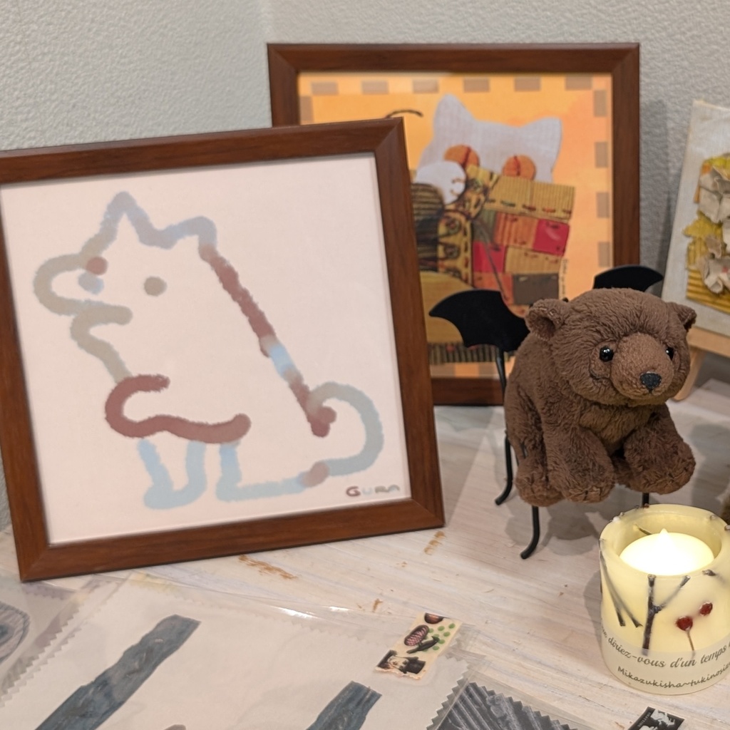 一点をみつめる猫ズ マイクロファイバークロス【メガネ拭き】