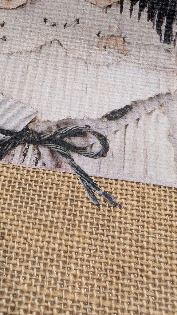 ジュート・トートバッグ おめかしネコ