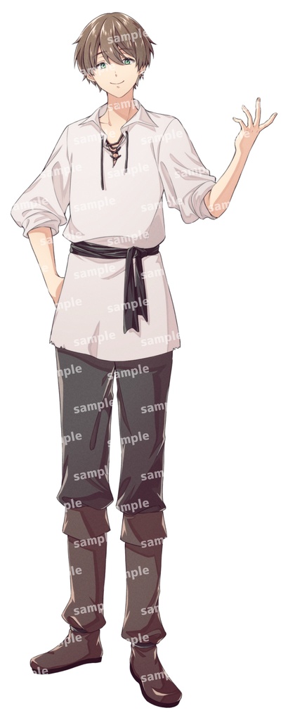 中世風男性立ち絵素材01