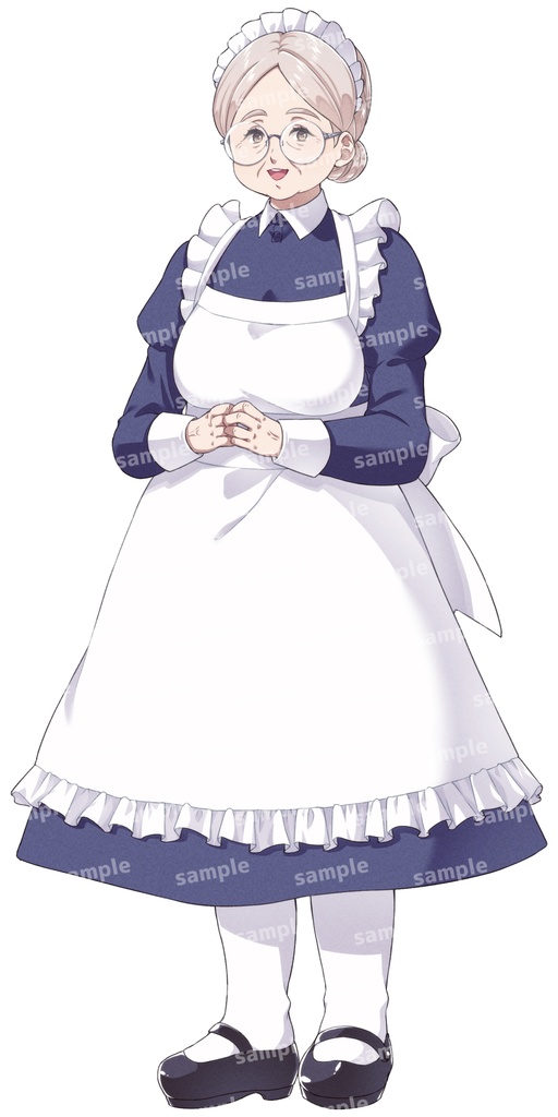 メイド風女性立ち絵素材03