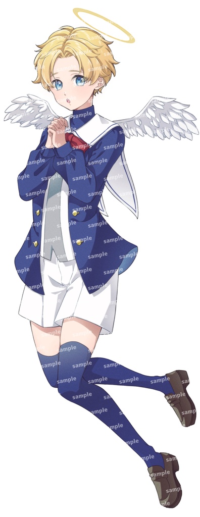 天使風少年立ち絵素材01