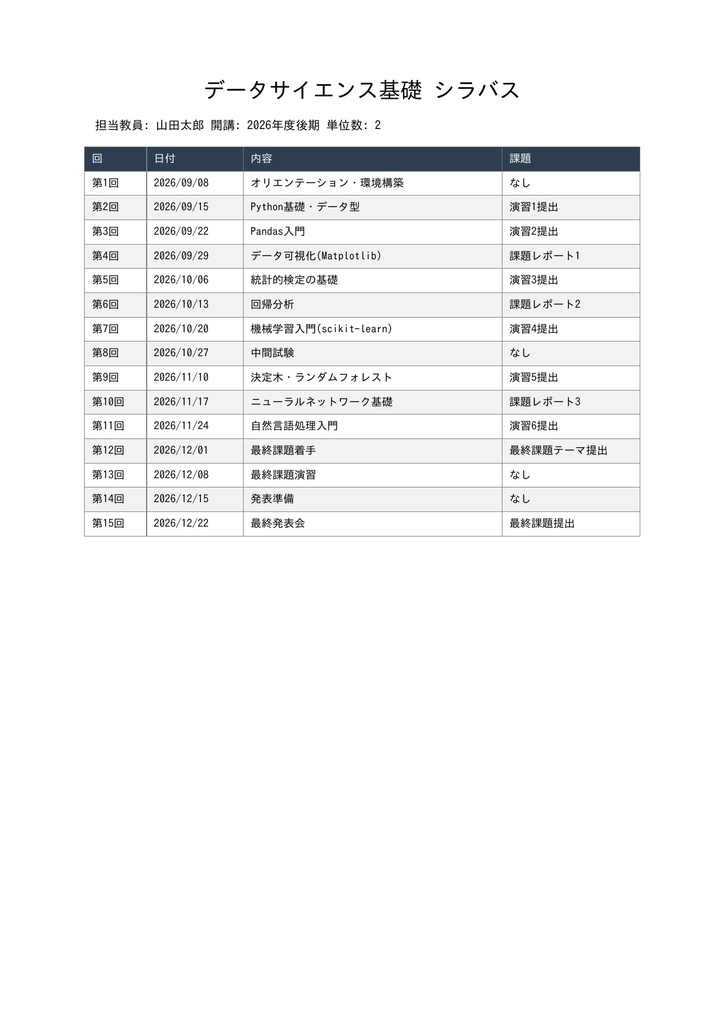 PDF自動変換ツールキット5選【Python/シラバス・請求書・名簿・領収書・アンケート対応】