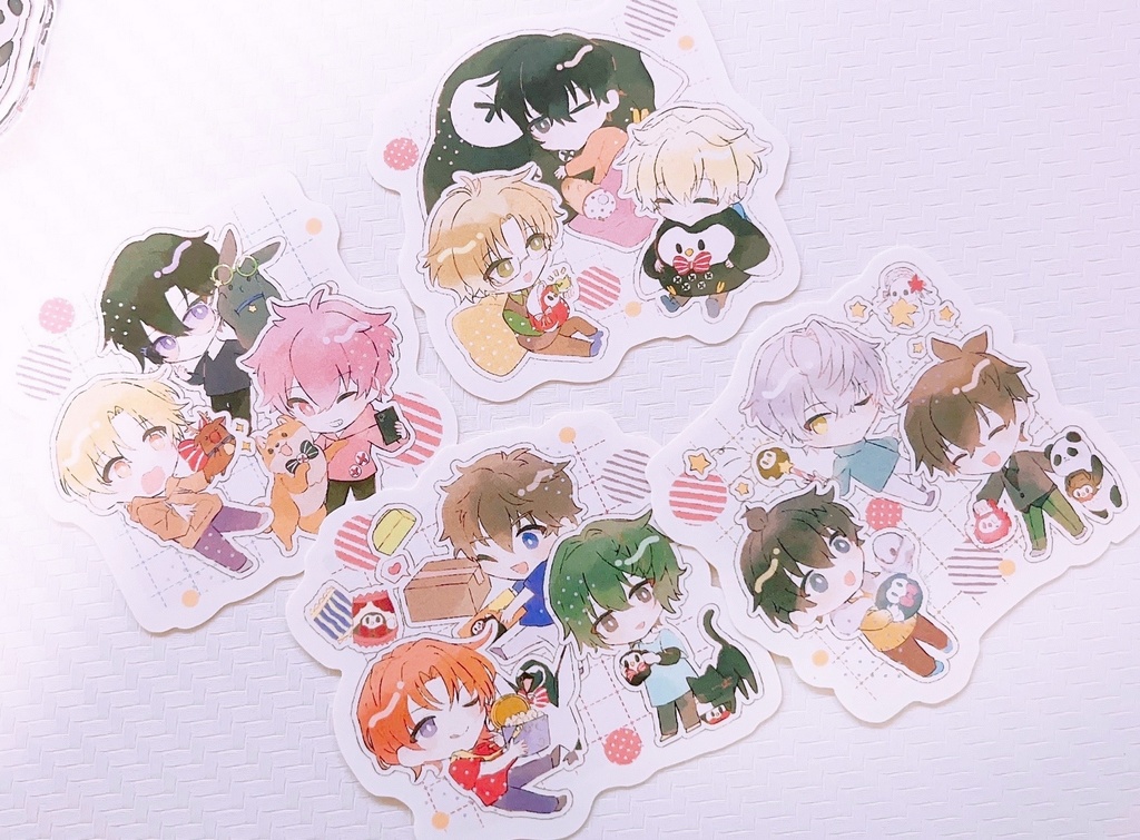 ステッカー4枚セット みんなにお土産シリーズ