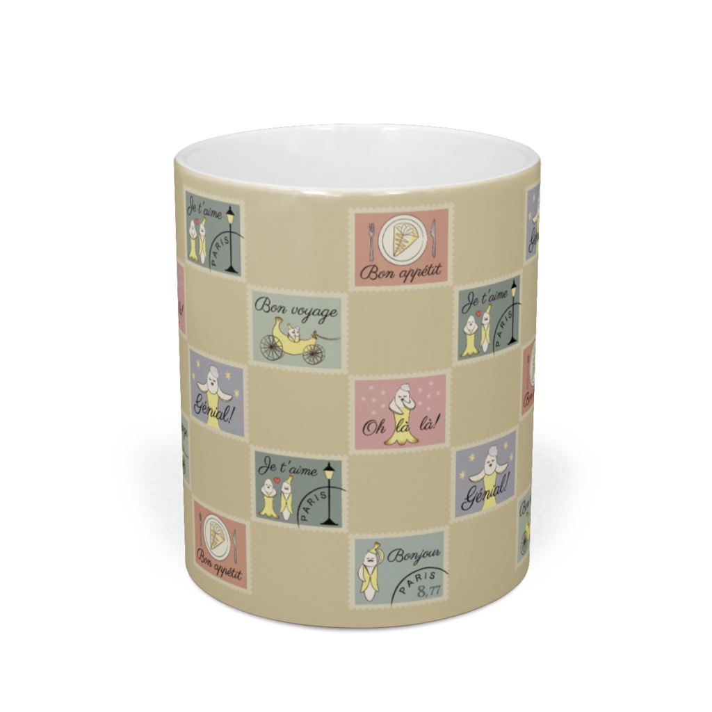 【マダム・バナーヌ】切手パッチワーク