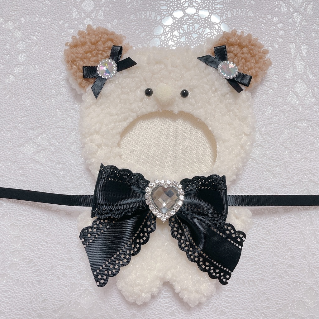 ぬいぐるみ　着ぐるみ　くまさん　黒リボン