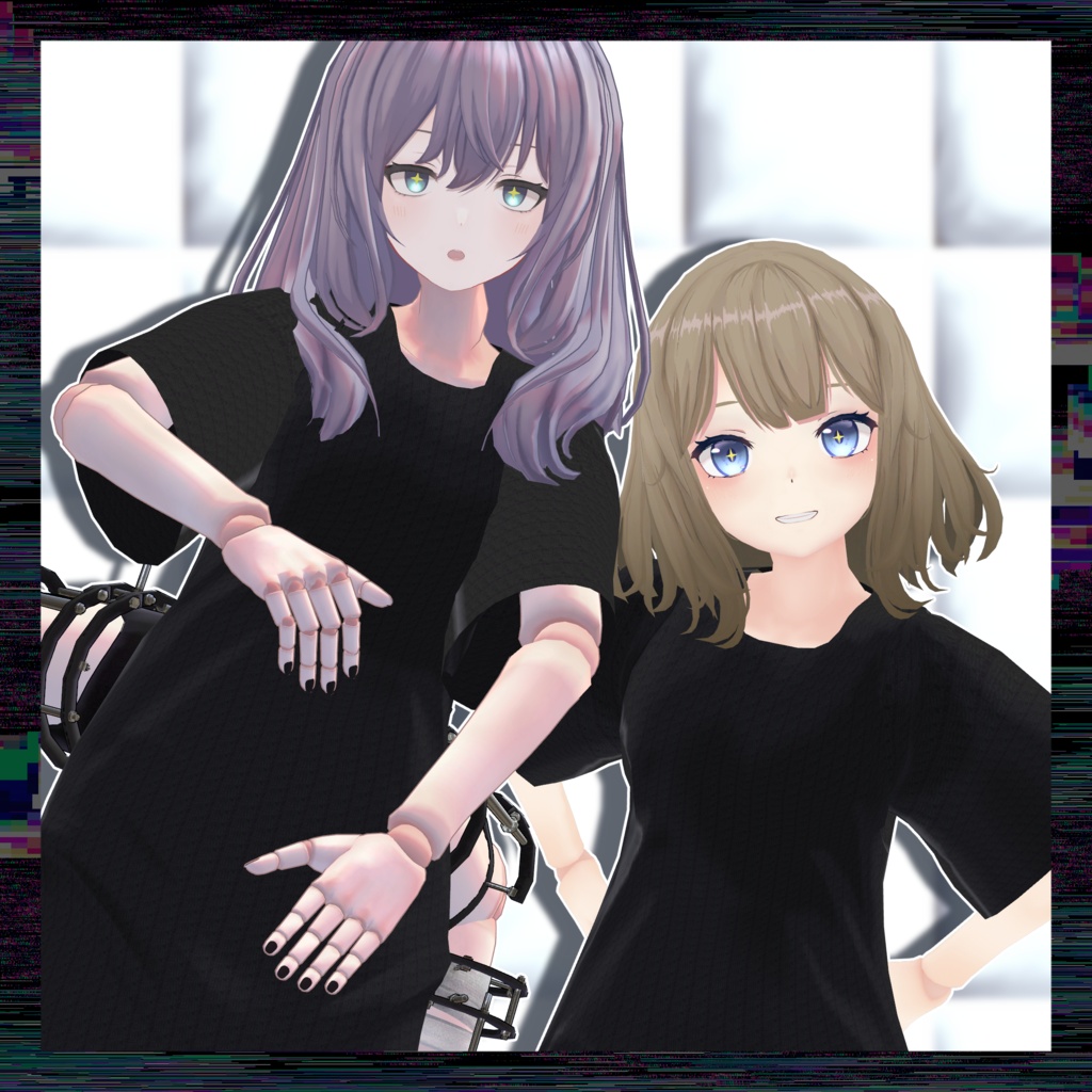 【ADアバターほぼ対応】Tシャツワンピース
