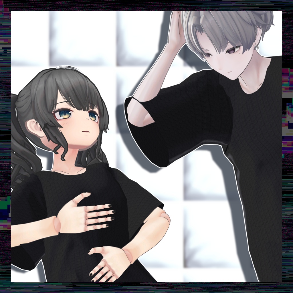 【ADアバターほぼ対応】Tシャツワンピース