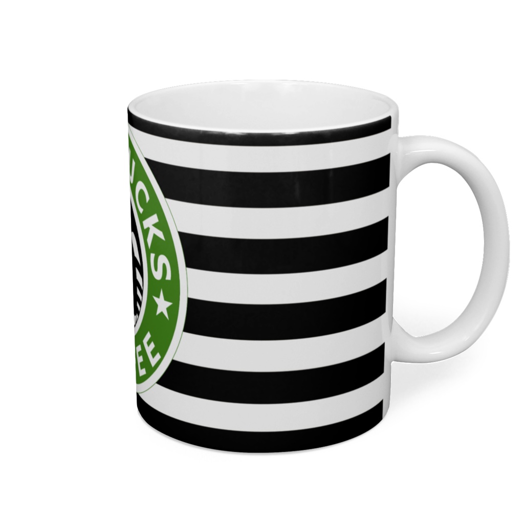 まめBUCKSボーダーマグカップ