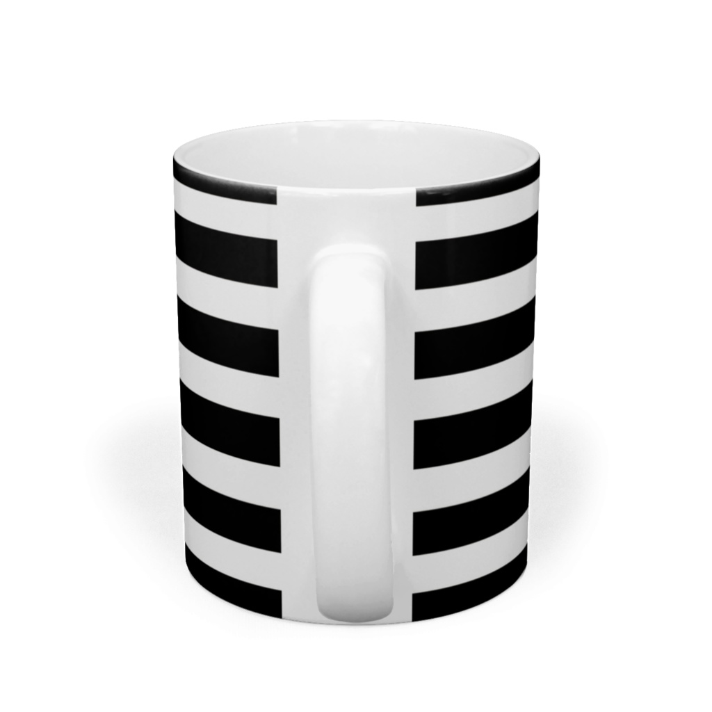 まめBUCKSボーダーマグカップ