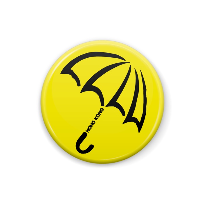 香港「雨傘革命」缶バッジ