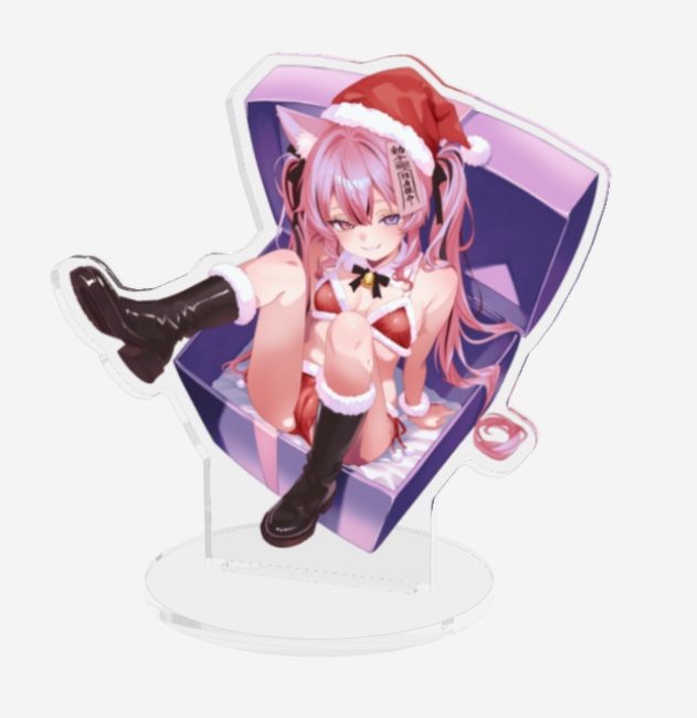 猫霊みう　サンタ服　アクリルスタンド　