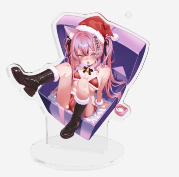 猫霊みう　サンタ服　アクリルスタンド　舌だし差分