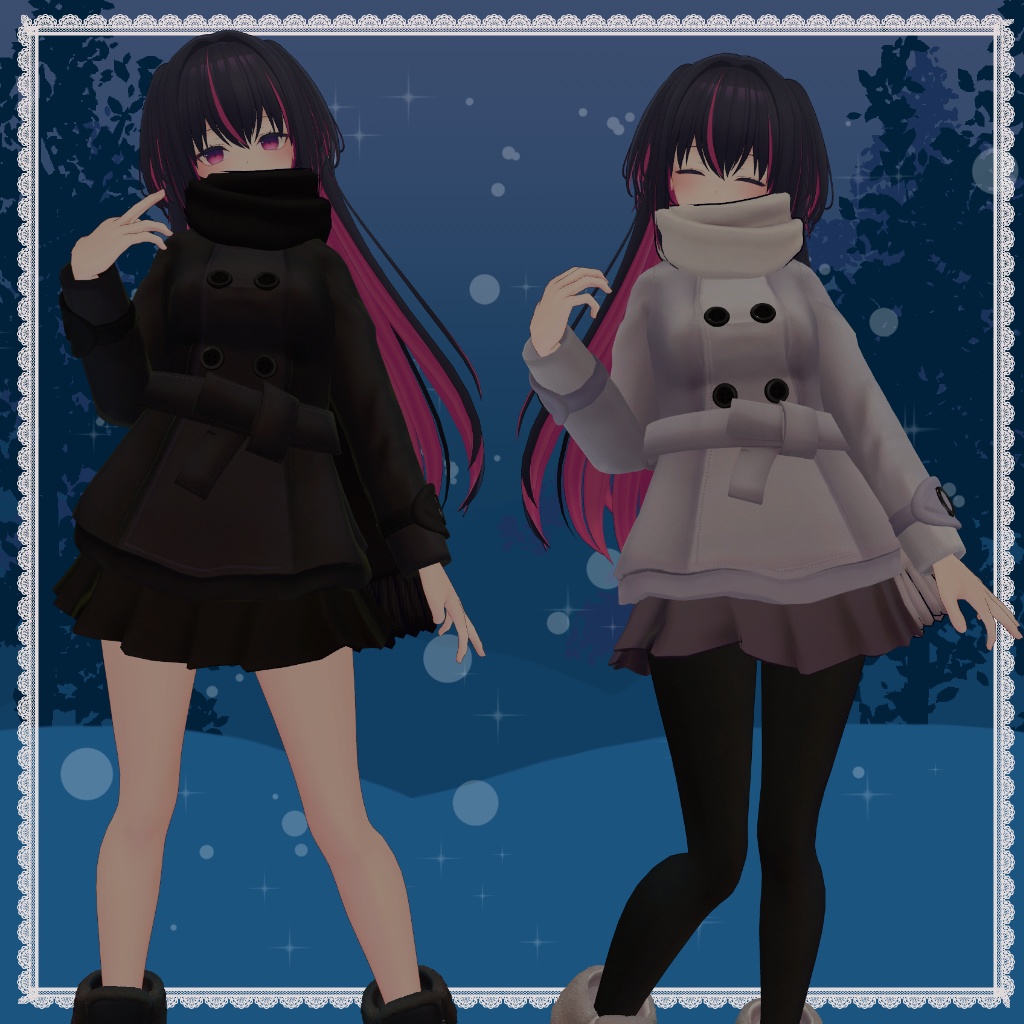 冬のコートとマフラー / Winter Coat and Muffler