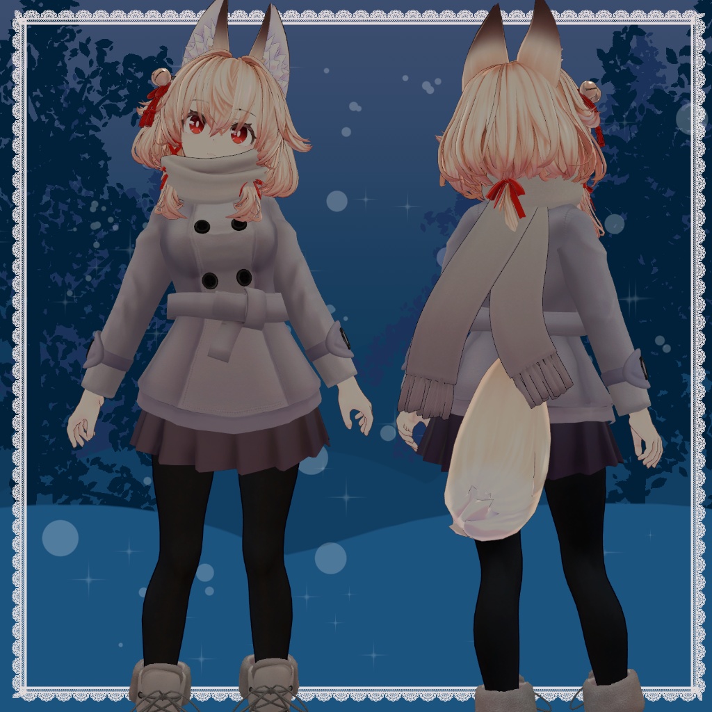 冬のコートとマフラー / Winter Coat and Muffler