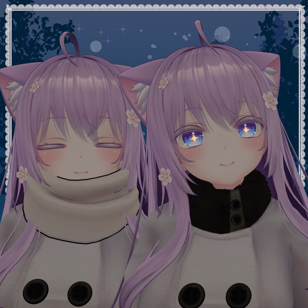 冬のコートとマフラー / Winter Coat and Muffler