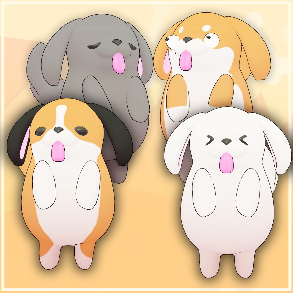 犬/Dog 【オリジナル3Dモデル】