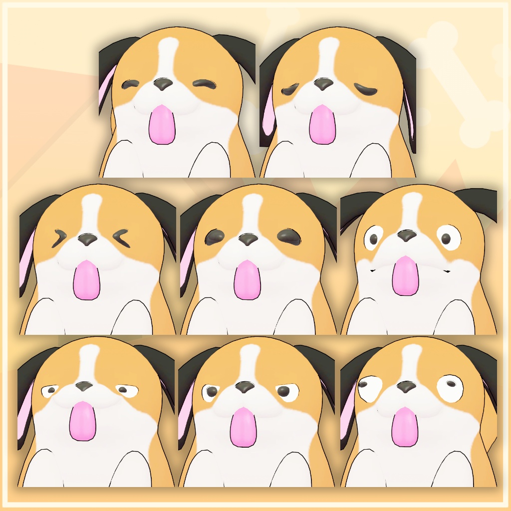 犬/Dog 【オリジナル3Dモデル】