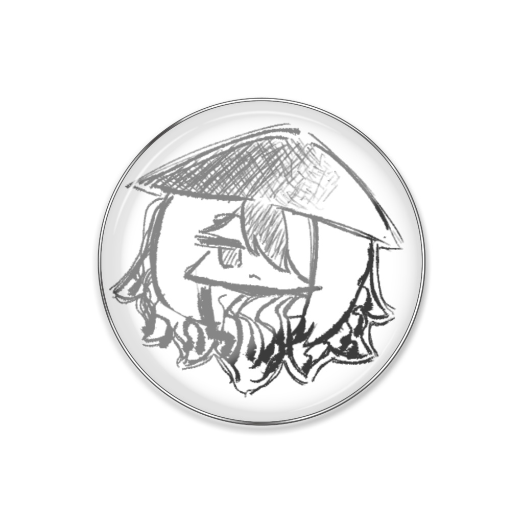イヴ　和風ピンバッジ